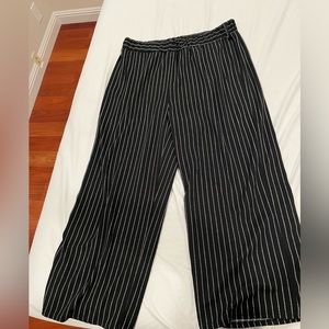 Black and white pin stripe pants